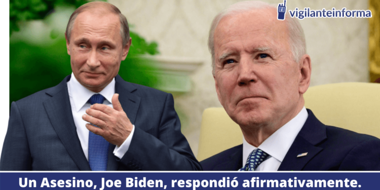Biden dijo que consideraba a Putin un asesino