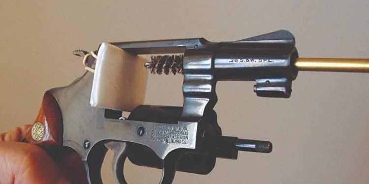 limpiar pistolas
