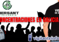 Manifestaciones en contra de la empresa Mersant Vigilancia