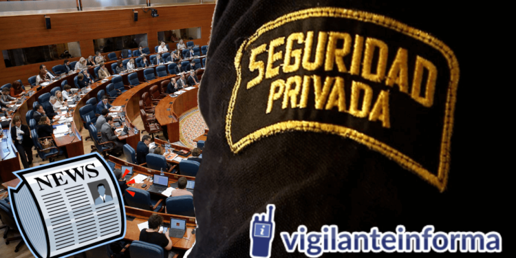 La seguridad privada «se hace notar» en la asamblea de Madrid