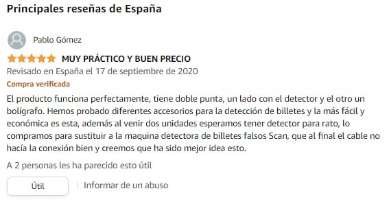 Comprobador de billetes Safescan 155-SX con baterías recargables 2